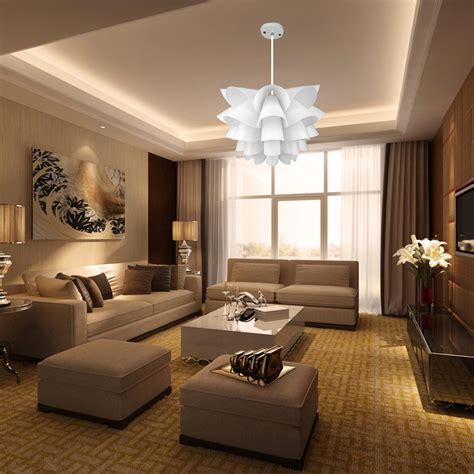 New Diy Lotus Ceiling Light Pendant Lamp Chandeliers Shade Lampshade Living Room Ebay