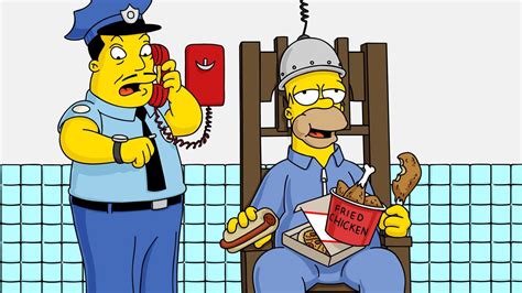 Free Download Hd Wallpaper The Simpsons Electric Chair Homer