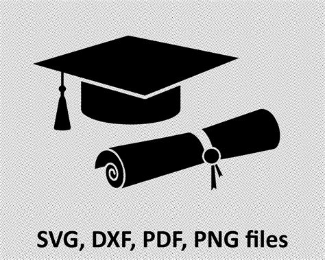 Graduation Svg Hat Svg Diploma Svg Graduation Cut File Etsy