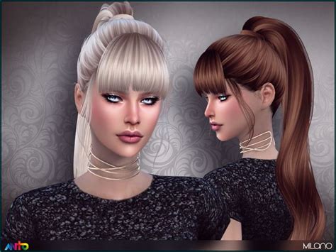Anto Milano Hairstyle Sims Hair Sims 4 Womens Hairstyles