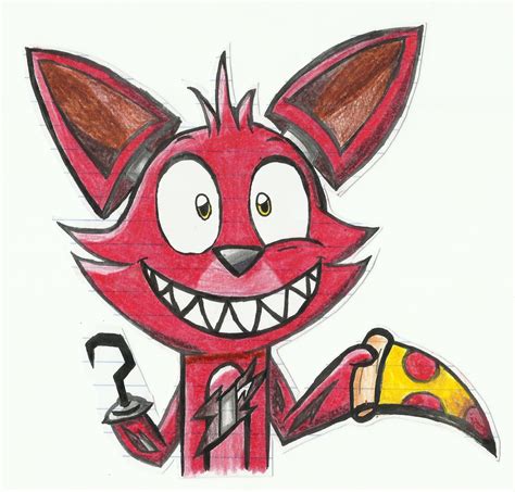 Fnaf Foxy Drawing By Hypnodrama On Deviantart