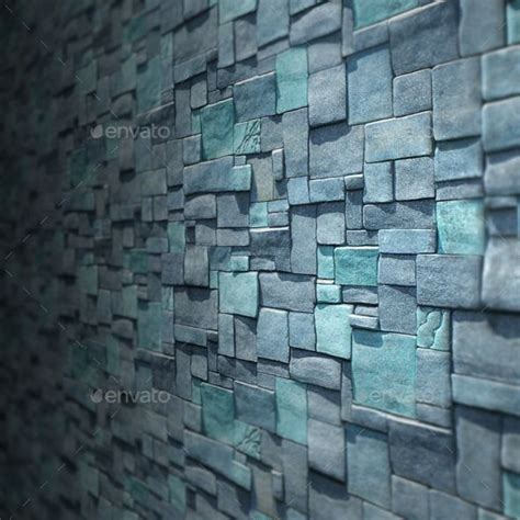 Blue Cube Bricks Seamless Texture Seamless Textures