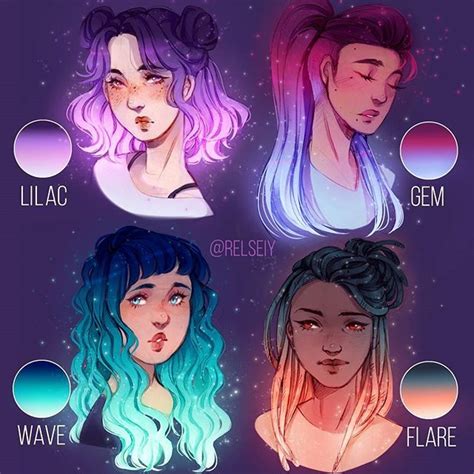 Which Is Your Fav Glowy Gradient Hair Lilac Gem Wave