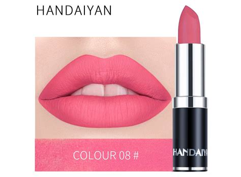 Handaiyan 12 Color Matte Sexy Waterproof Lipstick Matte Lipstick Vitamin E Moisturizing Water