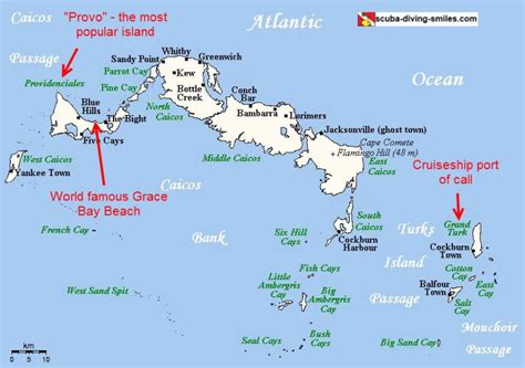 Map Of Turks And Caicos See The Location Of These Islands