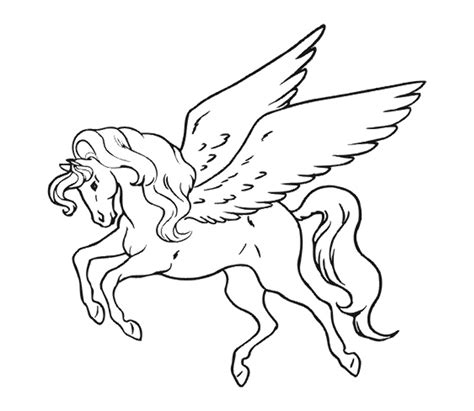 Fichier numérique à imprimer et colorier sans retenue. Licorne 5 - Coloriage de Licornes - Coloriages pour enfants