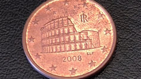 Coin 5 Euro Cent 2008 Italy Youtube