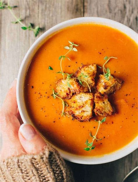 Healthy Tomato Carrot Soup Vegan Gluten And Dairy Free Real Greek