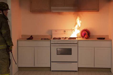 The grease or oil ignited in the first place because it got too hot. "Stand By Your Pan": Cook Safely This Thanksgiving to ...