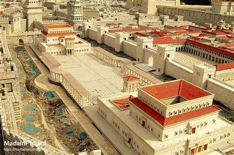 Herods Palace Holyland Model Of Jerusalem Madain Project En