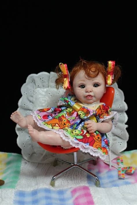 Ooak Polymer Clay Miniature Baby Girl Art Doll 25 Inches Ebay