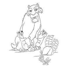 These printable coloring pages are for kids, toddlers, kindergarden, and preschool. 10 Cute Ice Age Coloring Pages For Your Toddler