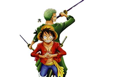 Desktop Wallpaper Roronoa Zoro Monkey D Luffy One Piece Anime Boy