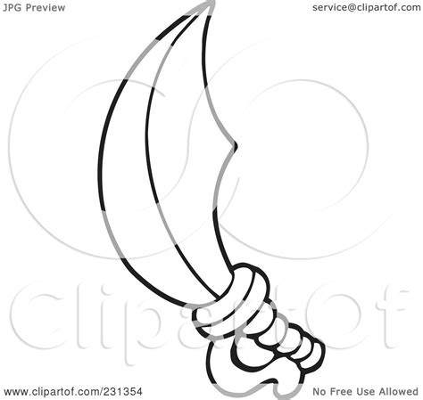 Pirate Sword Coloring Pages Printable Sketch Coloring Page