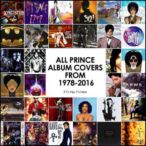 All Of The Prince Album Covers In Chronological Order On If Its Hip Its