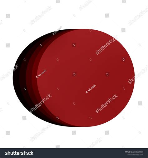 Red Oval Circles Oval Circles Red Stock Vector Royalty Free