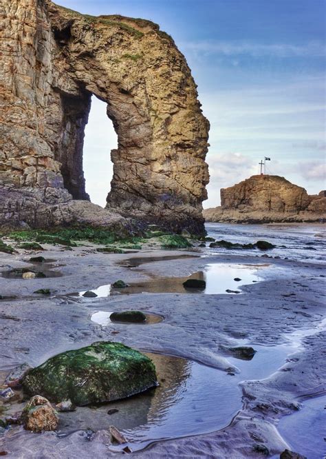 Perranporth Cornwall ♥♥ Gigantic Holey Stone