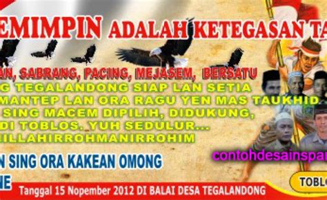 Contoh Spanduk Calon Kepala Desa Desain Spanduk Keren – OhTheme