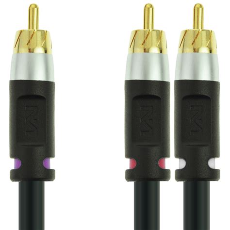 Shop New Ultra Series Rca Y Adapter 1 Male To 2 Male Black 15 Feet