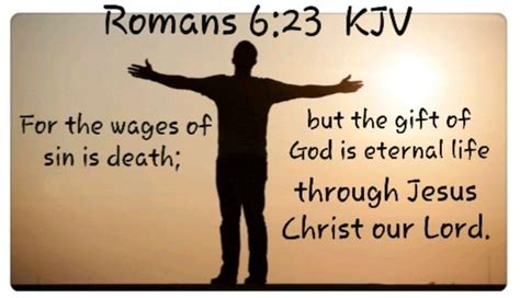 Romans 623 Kjv Faith Verses Verses Romans 6 23