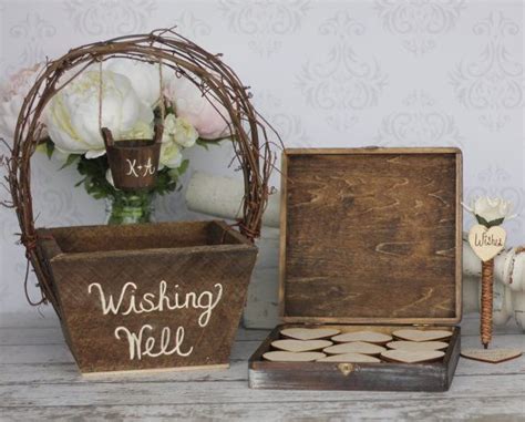 Wedding Guest Book Alternative Rustic Wedding By Braggingbags 16500 Wishing Well Wedding