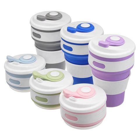 350ml 12oz portable folding coffee cups travel telescopic collapsible drinking cup tazas