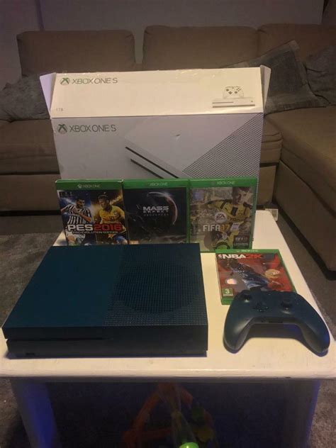 Limited Edition Deep Blue Xbox One S Deep Blue Controller 4 Games