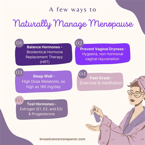Manage Menopause With Natural Health Breast Cancer Conqueror