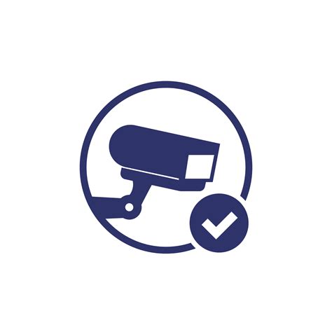 Ip Camera Icon With Checkmark Vector Art At Vecteezy
