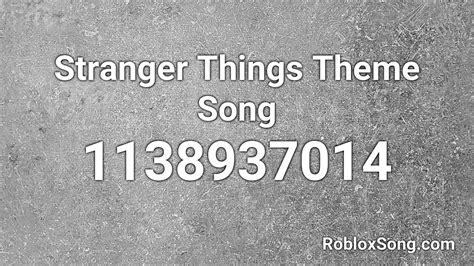 All code id roblox brockhavenrp : Stranger Things Theme Song Roblox ID - Roblox Music Code - YouTube