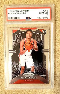 Panini Prizm Rui Hachimura Rc Rookie New Lakers Psa Gem