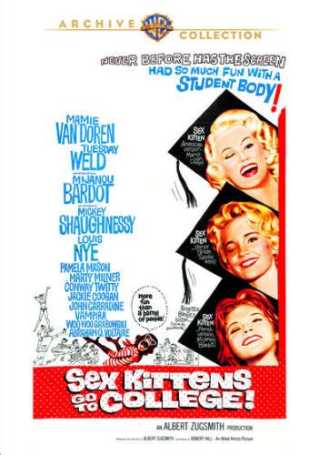Sex Kittens Go To College 1960 Dvd Mamie Van Doren Tuesday Weld New 883316843079 Ebay