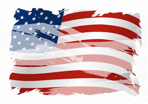 Vector Usa Flag Background Design Texture Illustrations ~ Creative Market