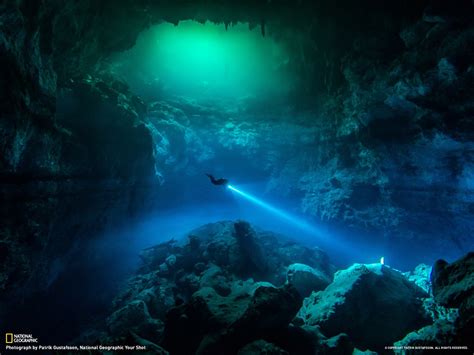 Cave Diving In Tulum Mexico 2013 National Geographic Wallpaper Preview