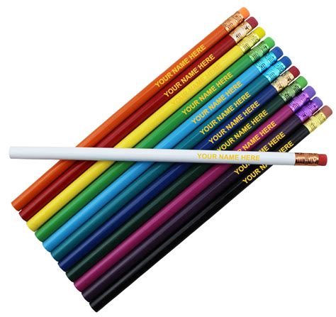 Ezpencils Personalized Round Pencils 12 Pkg Kids Ts Etsy