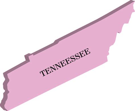 Map Tennessee State Free Vector Graphic On Pixabay