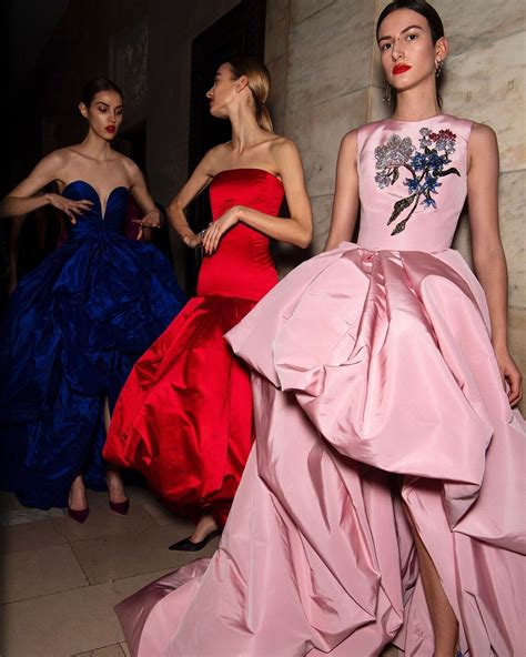 In Living Color A Vivid Parade Of Silk Taffeta Gowns Backstage At The