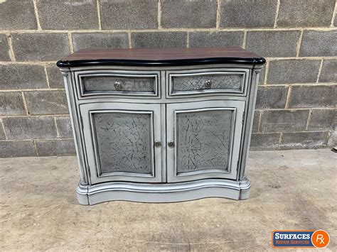 Accent Cabinet Redesigned Hand Painted With Crackle Finish In 2021