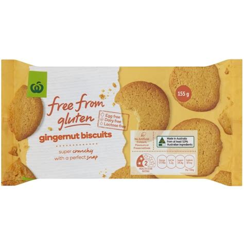 Woolworths Free From Gluten Gingernut Biscuit G Bunch