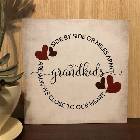 Maybe you would like to learn more about one of these? Grandkids Grandparents Gift Wood Sign Wall Decor Shelf ...