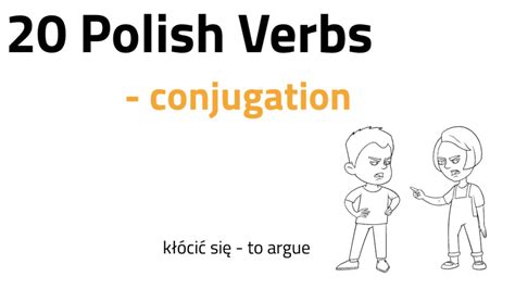 20 Polish verbs and conjugation 20 czasowników i ich koniugacja YouTube