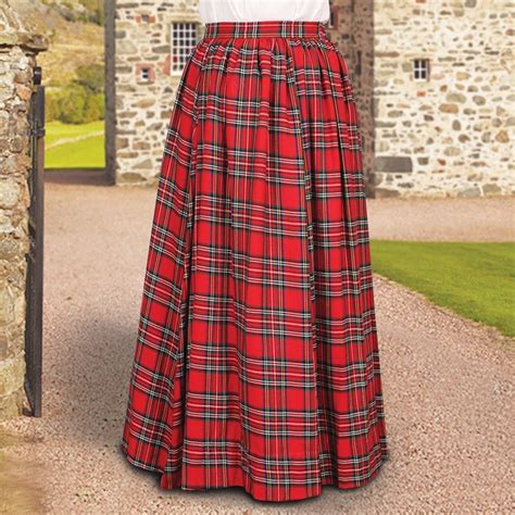 scottish plaid skirt women s highland renaissance skirt