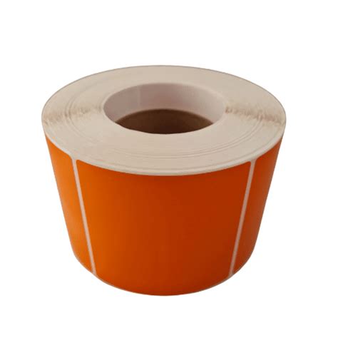 Blank Labels 99mm X 99mm Dt Orange 76mm Core Accurate Labelling