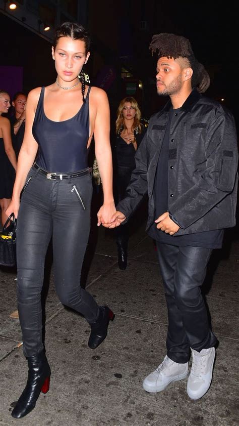 There's a common saying that people on tv look larger than in real life. the-weeknd-bella-hadid-couple