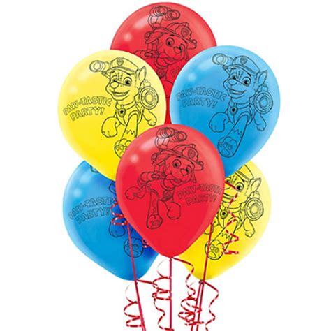 Paw Patrol Latex Balloons 6ct