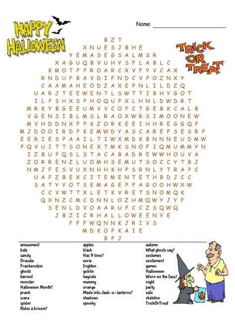 7 Best Images Of Halloween Word Search Printable Pages