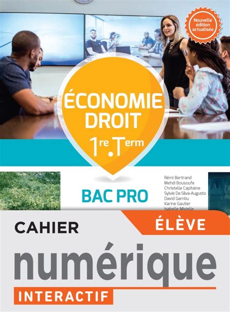 Économie - Droit 1re Term Bac Pro - manuel numérique élève Ed. 2023