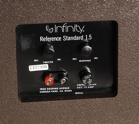 Infinity Reference Standard 15 Floor Standing Speakers