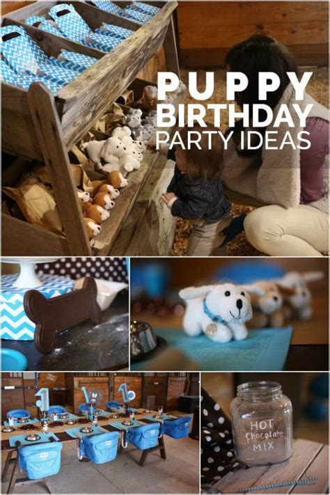 Hack his birthday with gift ideas for him. A Dog-Gone Cute Boy's Puppy First Birthday Party ...