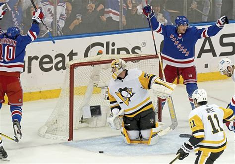 Sidney Crosby Injury Gives Rangers New Life In Game 5 Win Vs Penguins Flipboard